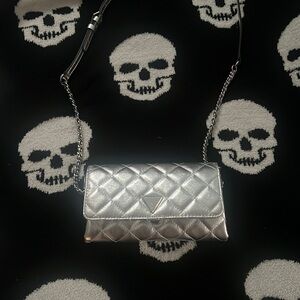 Brand new Guess bag, silver.